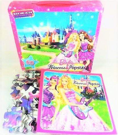 Barbie the Princess and the Pop Star (Book and Jigsaw)