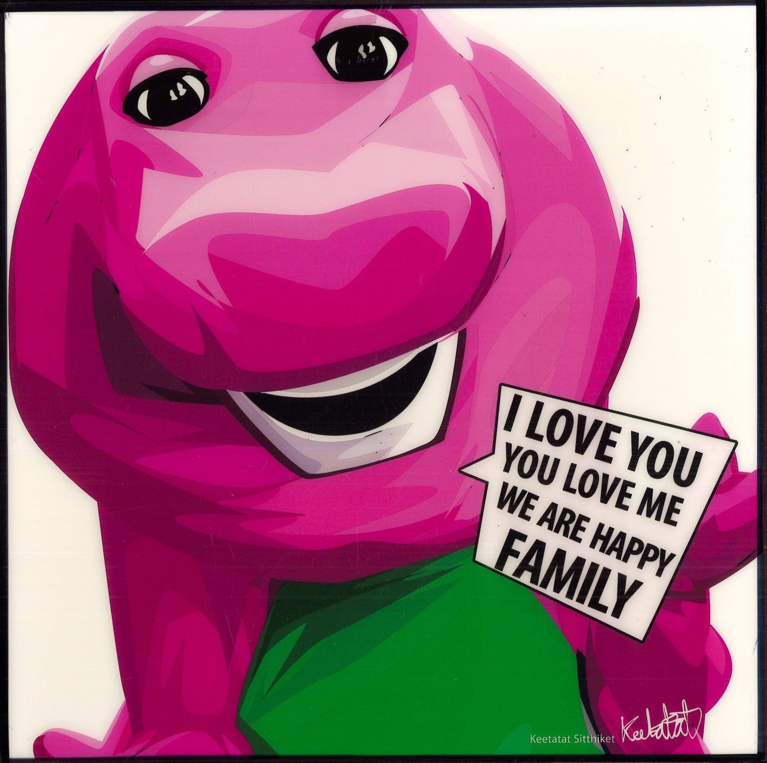 BARNEY BARNNY,(10X10) POP ART