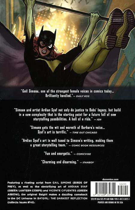 Batgirl Hc Vol 01 The Darkest Reflection ( The New 52 ) (Batgirl (Dc Comics Hardcover))