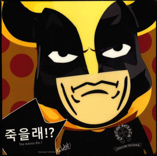BATMAN COMIC: YOU WANNA DIE? (WITH KOREAN WORD) POP ART (10X10)