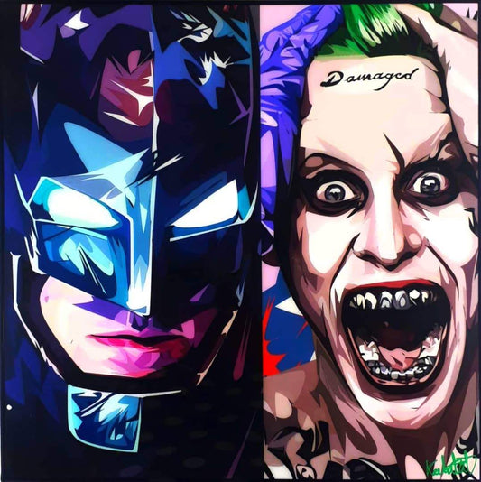 Batman Ver.3 vs Damaged Pop Art (10x10)