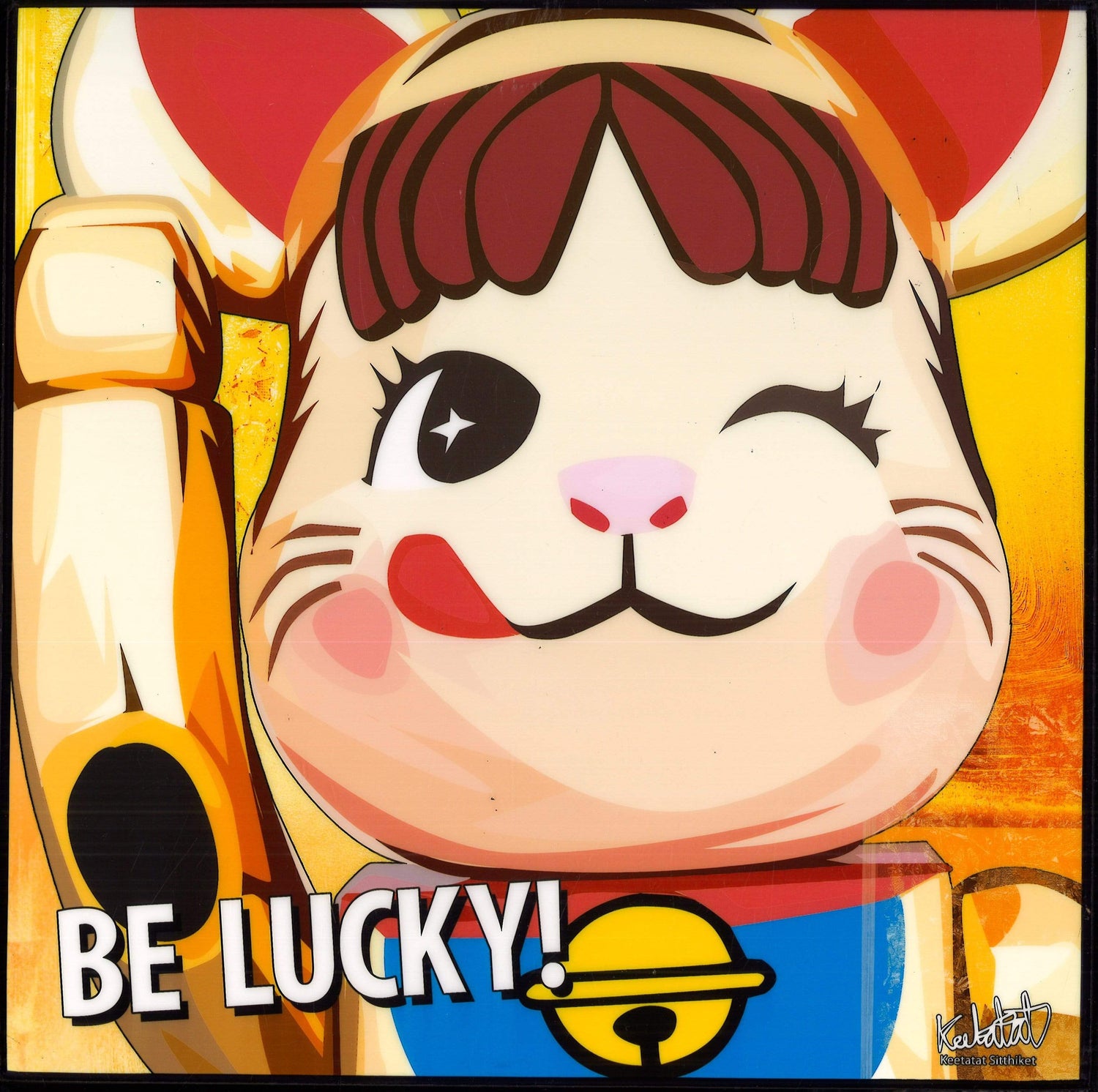 BB BE LUCKY,(10X10) POP ART