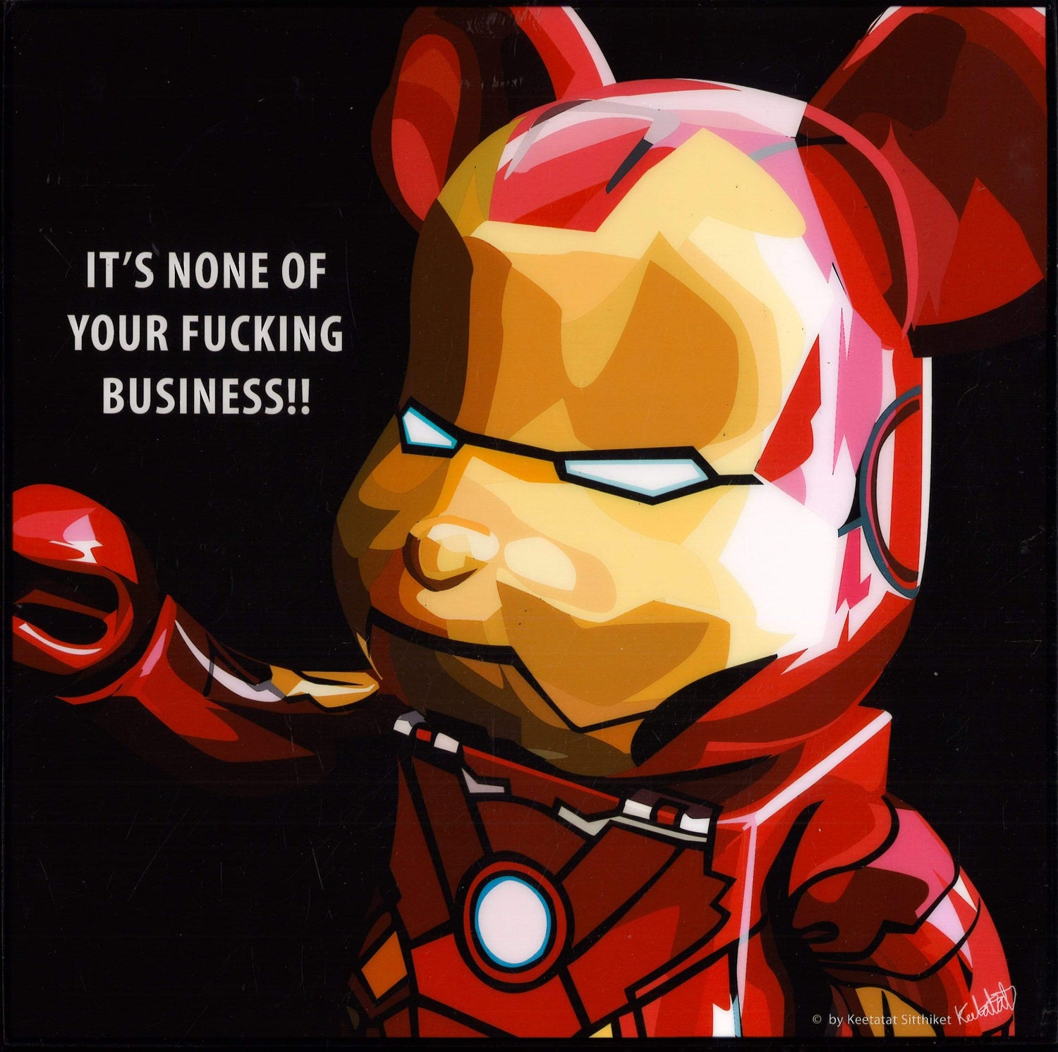 BB: IRON BEAR POP ART (10'X10')