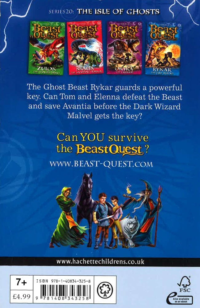 Beast Quest: Rykar The Fire Hound: Series 20 Book 4
