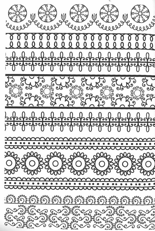 Beautiful Patterns: Creative Coloring For Grown-Ups