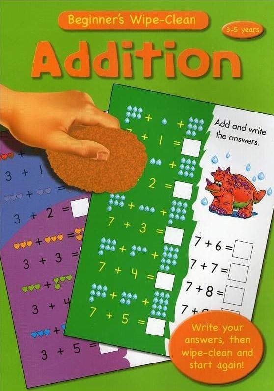 Beginner's Wipe Clean - Addition