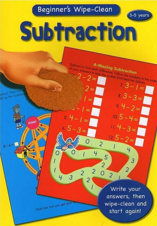 Beginner's Wipe Clean - Subtraction