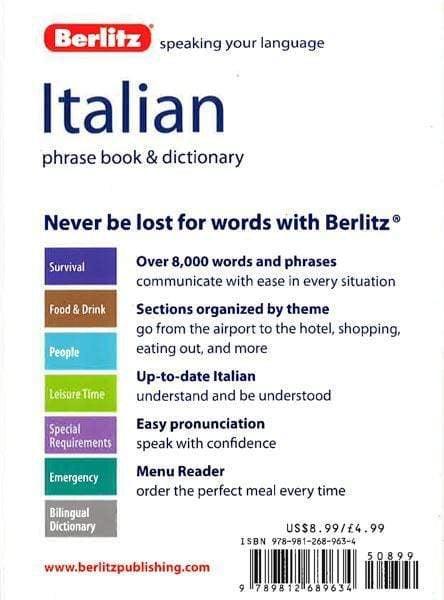 Berlitz Phrase Book & Dictionary Italian (Berlitz Phrasebooks)