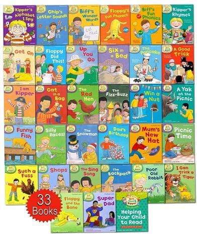 Biff, Chip and Kipper Collection Level 1 - 3 (33 Books)