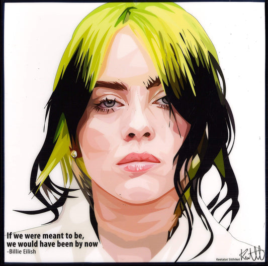 BILLIE ELLISH (NEW DESIGN),(10X10) POP ART
