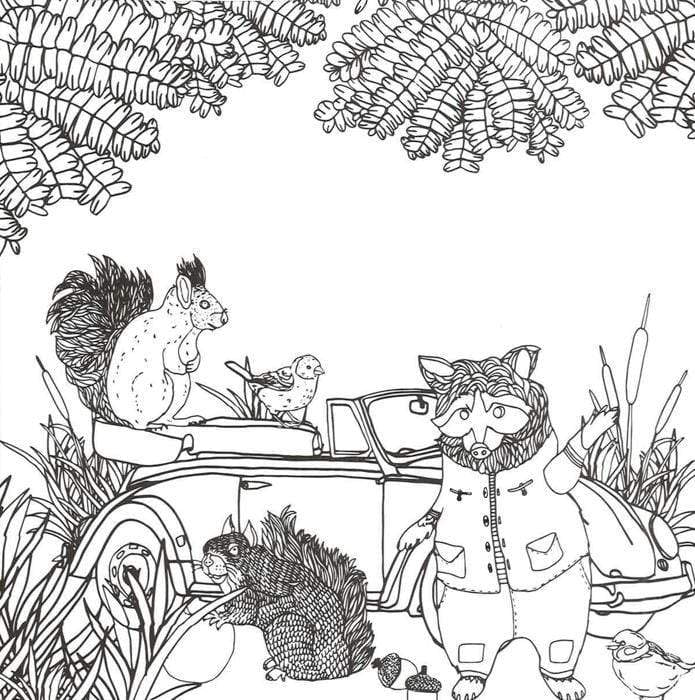 Birds On Bikes: Dozens Of Curious Creatures To Color