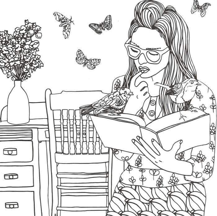 Birds On Bikes: Dozens Of Curious Creatures To Color