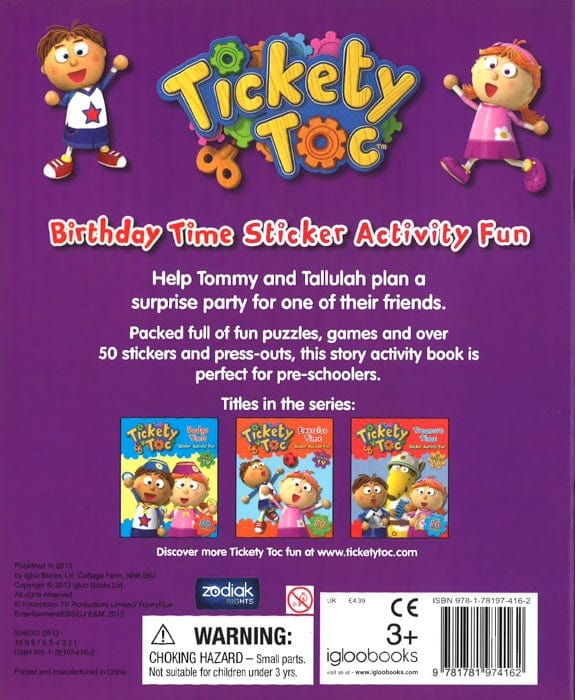 Birthday Time Sticker & Activity Book