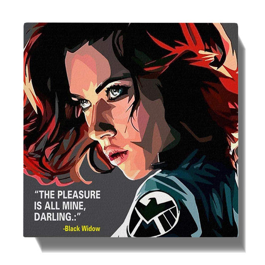 BLACK WIDOW POP ART (10'X10')