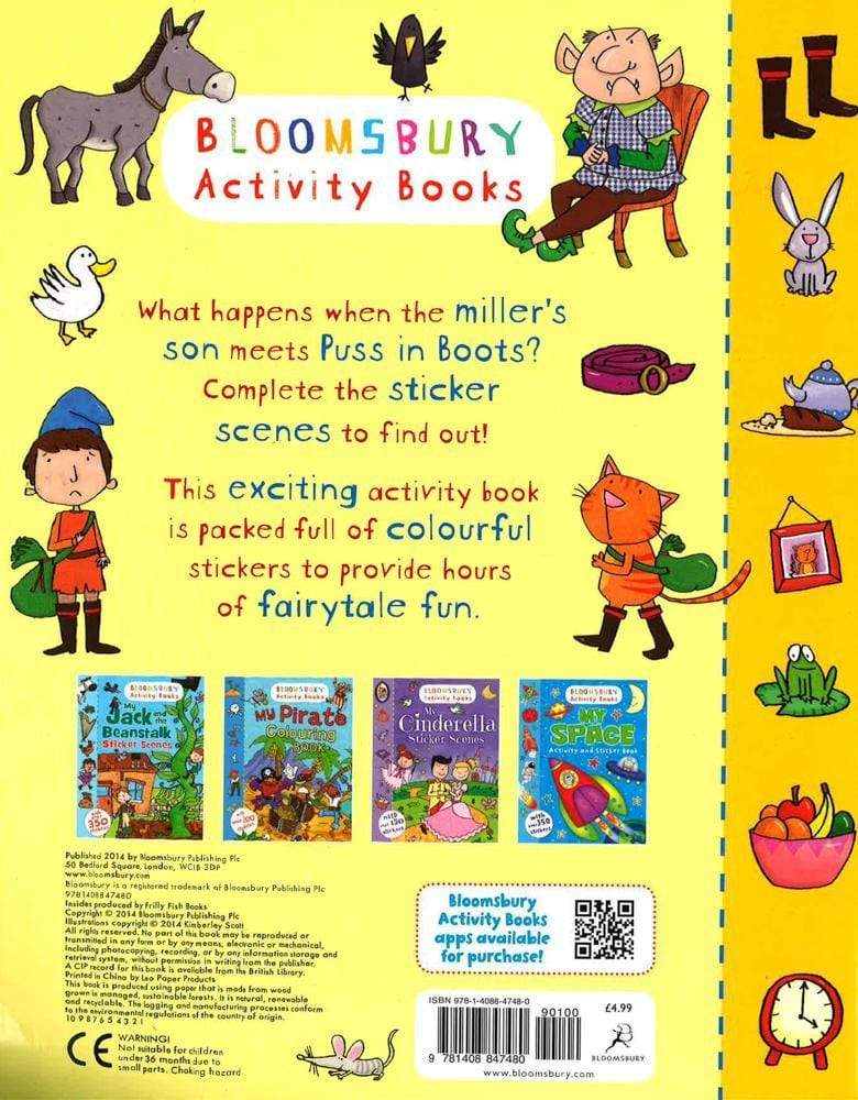 Bloomsbury Activity Books: My Puss In Boots Sticker Scenes