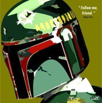 BOBA FETT: GREEN POP ART (10'X10')