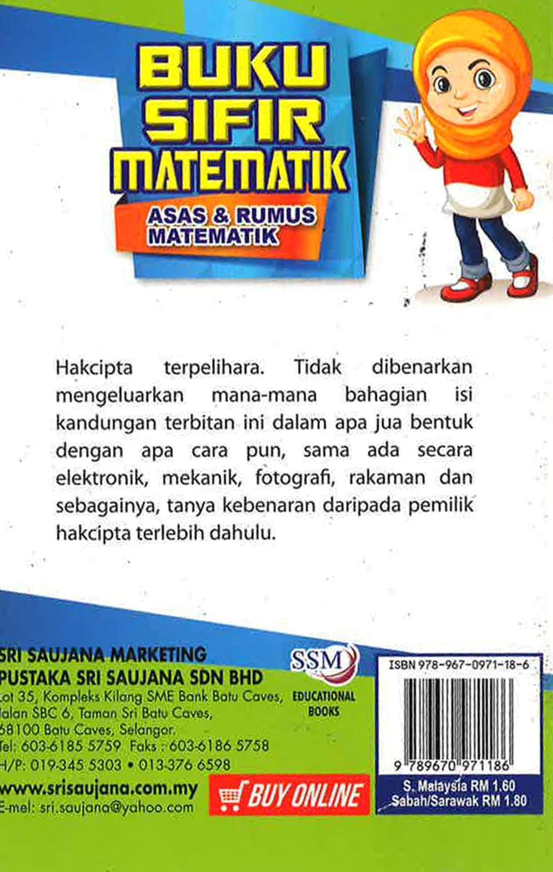 Buku Sifir Matematik Asas & Rumus Matematik