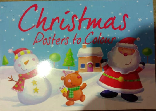 Buy-Ins: Christmas A3 Posters To Colour Light Blu