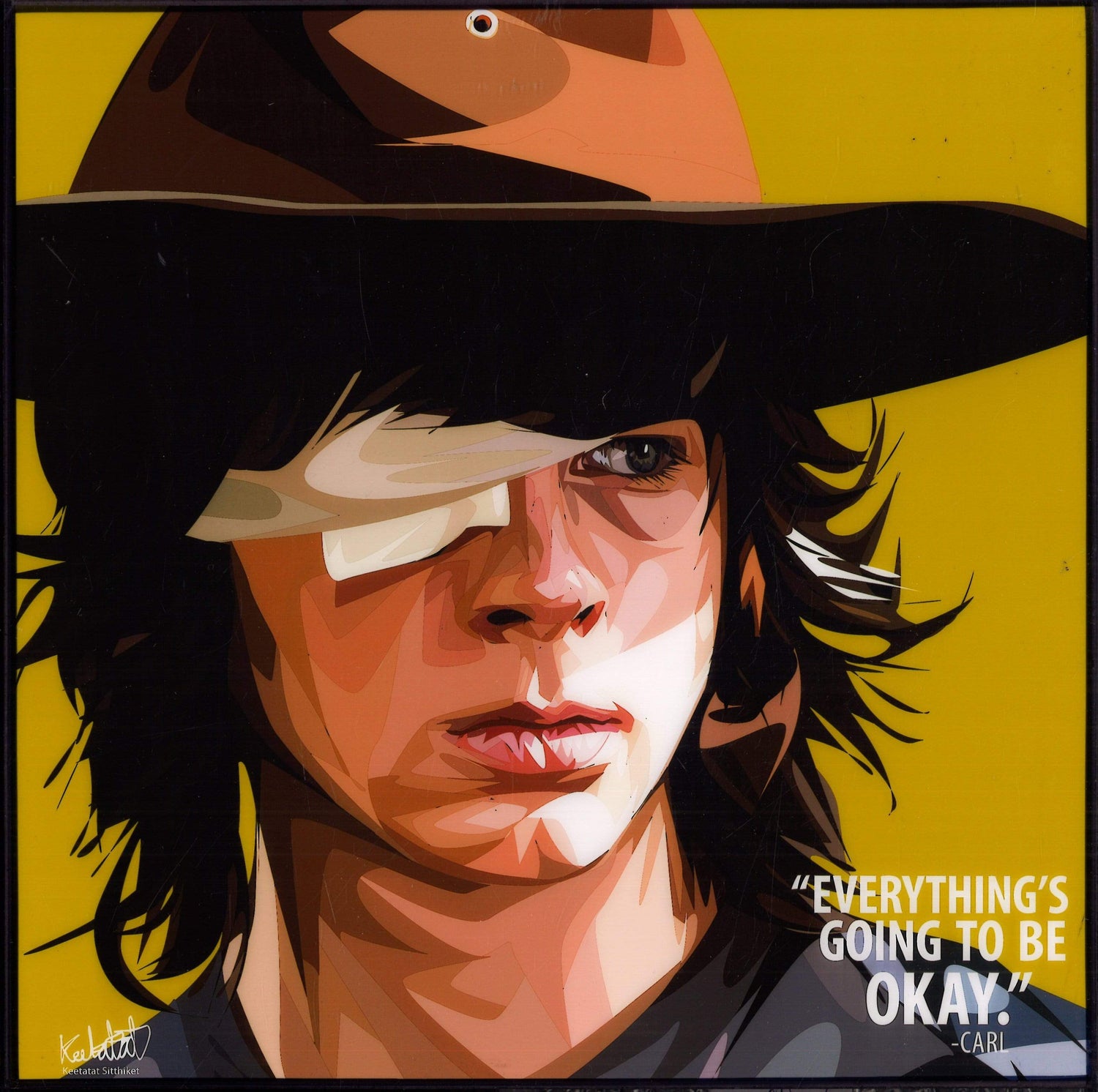 CARL GRIMES POP ART 10X10