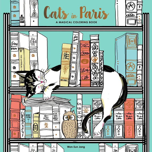 Cats in Paris - A Magical Coloring Book
