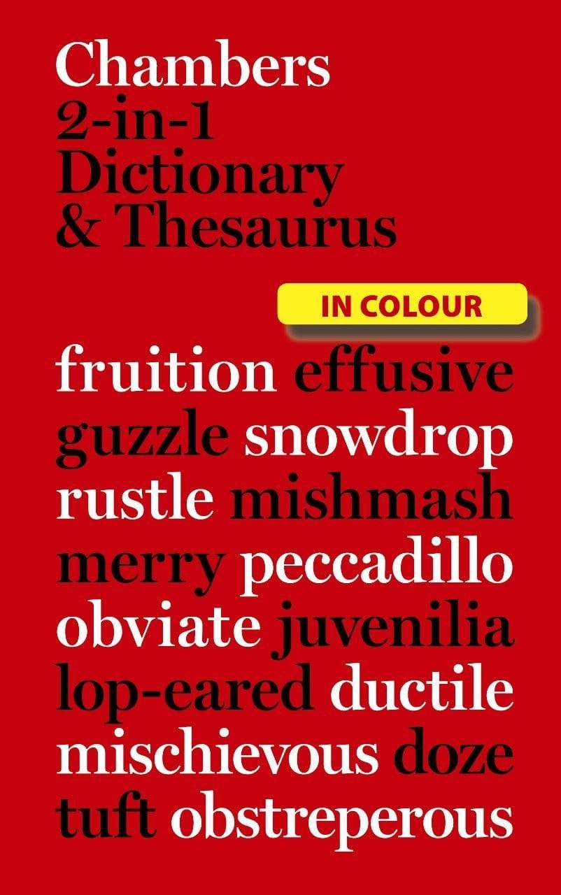 Chambers 2-In-1 Dictionary And Thesaurus
