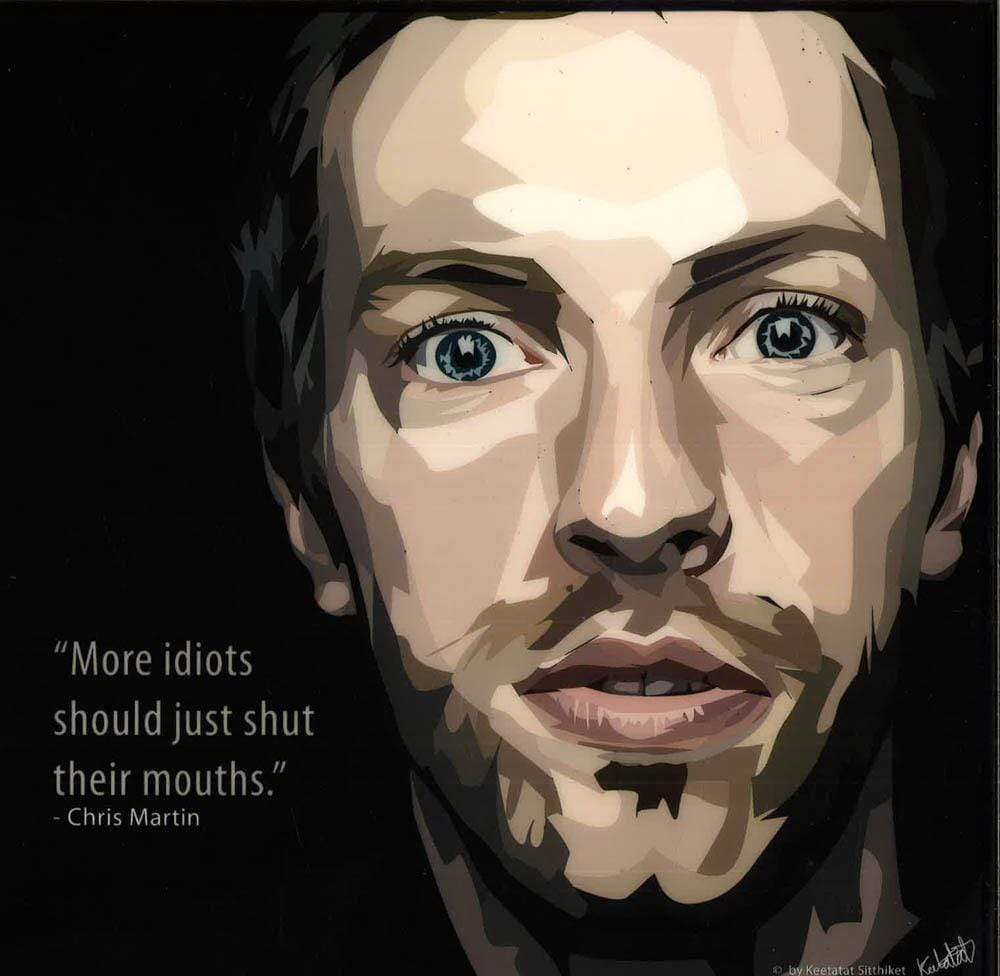 CHRIS MARTIN POP ART (10'X10')