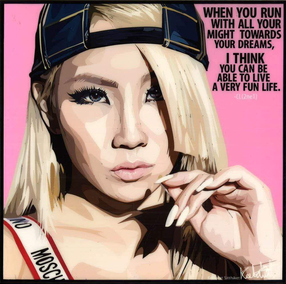 CL (2NE1) POP ART (10X10)