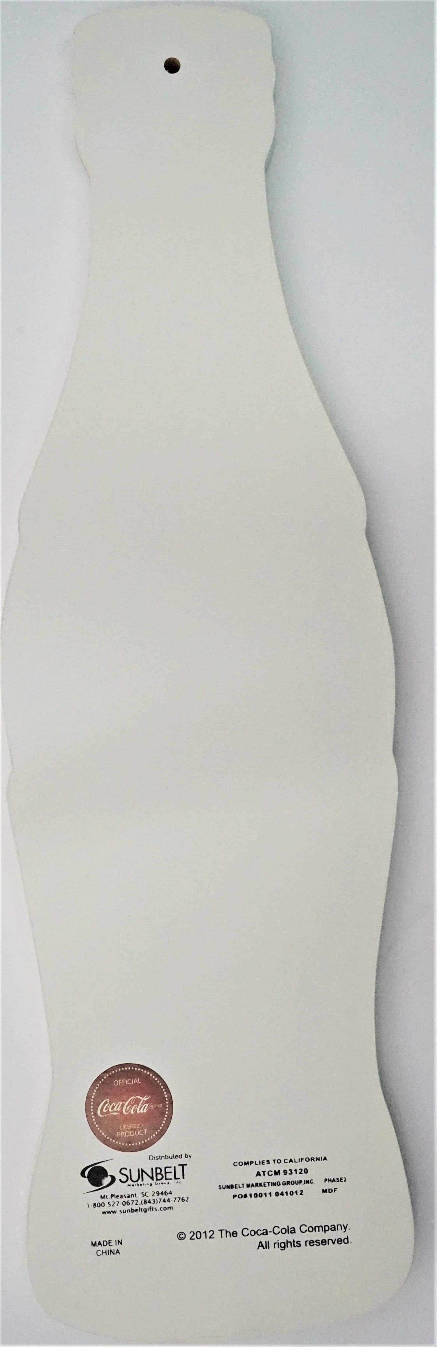 Coca - Cola Wood Contour Bottle Sign