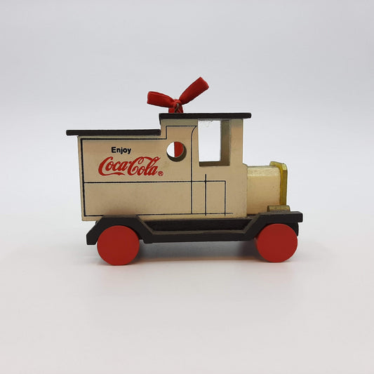 COCA - COLA WOOD TRUCK ORNAMENT