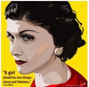 COCO CHANEL POP ART (10X10)