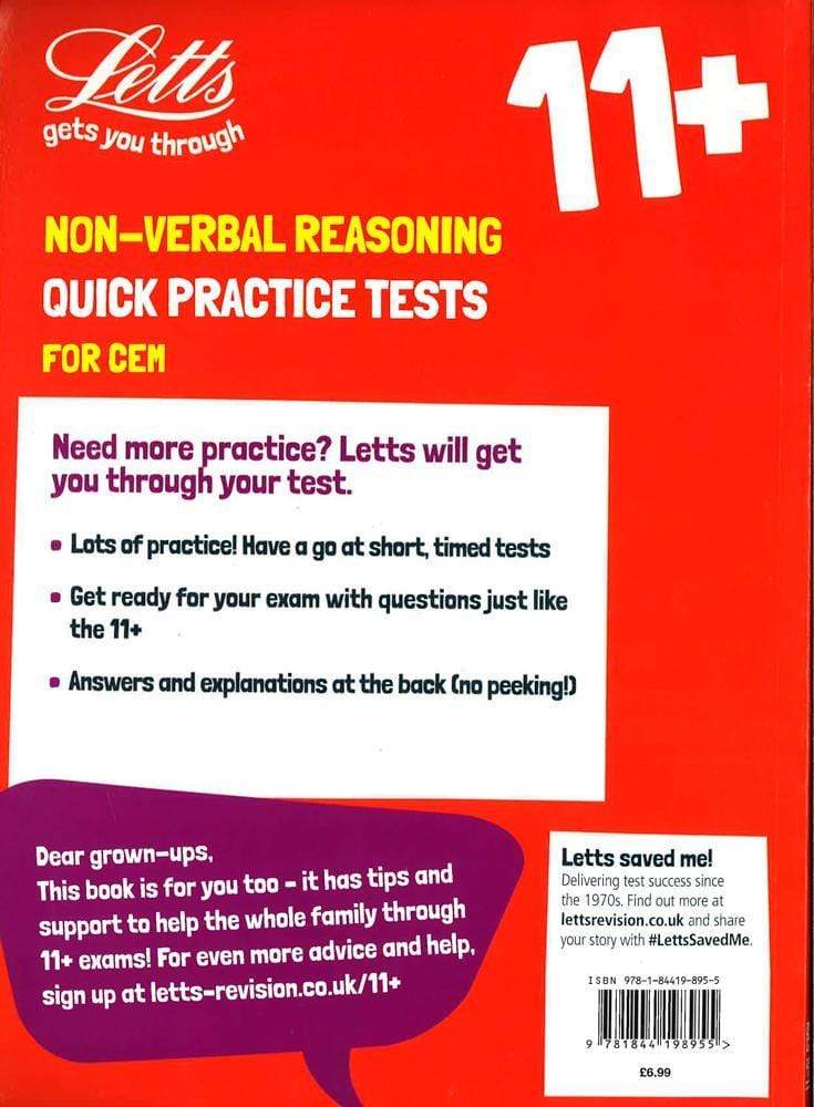 Collins 11+ Practice - 11+ Non-Verbal Reasoning Quick Practice Tests Age 10-11 (Year 6): For The 2020 Cem Tests