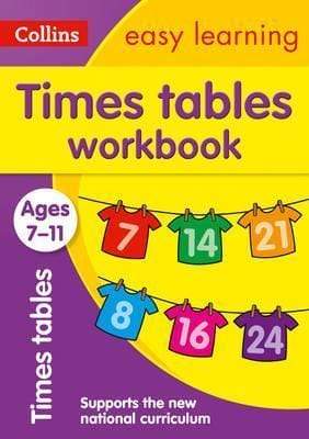 Collins: Easy Learning - Times Tables Workbook Ages 7-11
