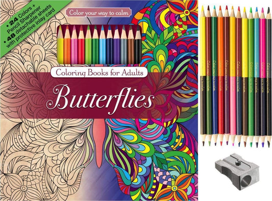 Coloring Books For Adults - Butterflies