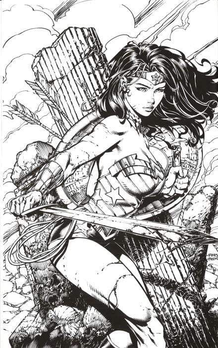 Coloring DC Wonder Woman