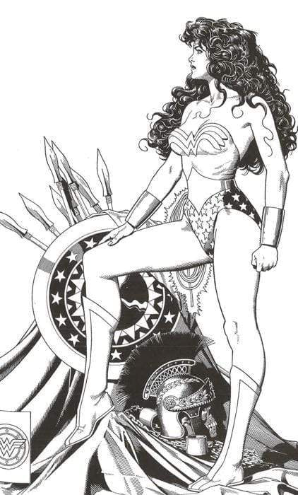 Coloring DC Wonder Woman