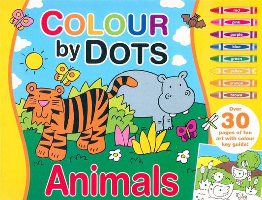 Colour By Dots: Animals (Yellow)