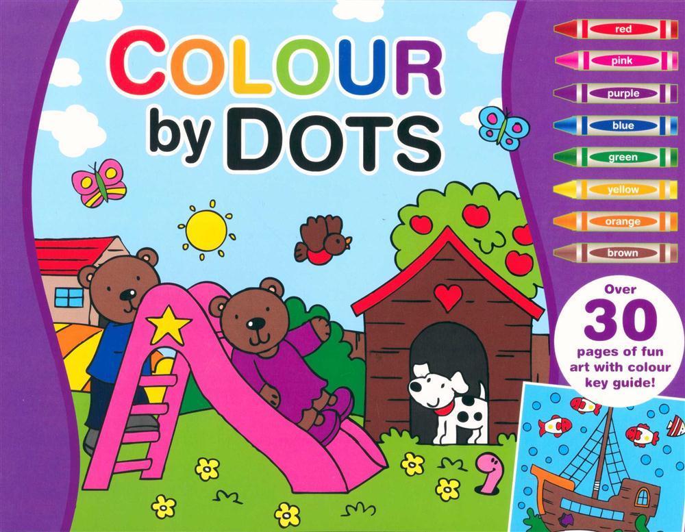 Colour By Dots: Teddy (Purple)