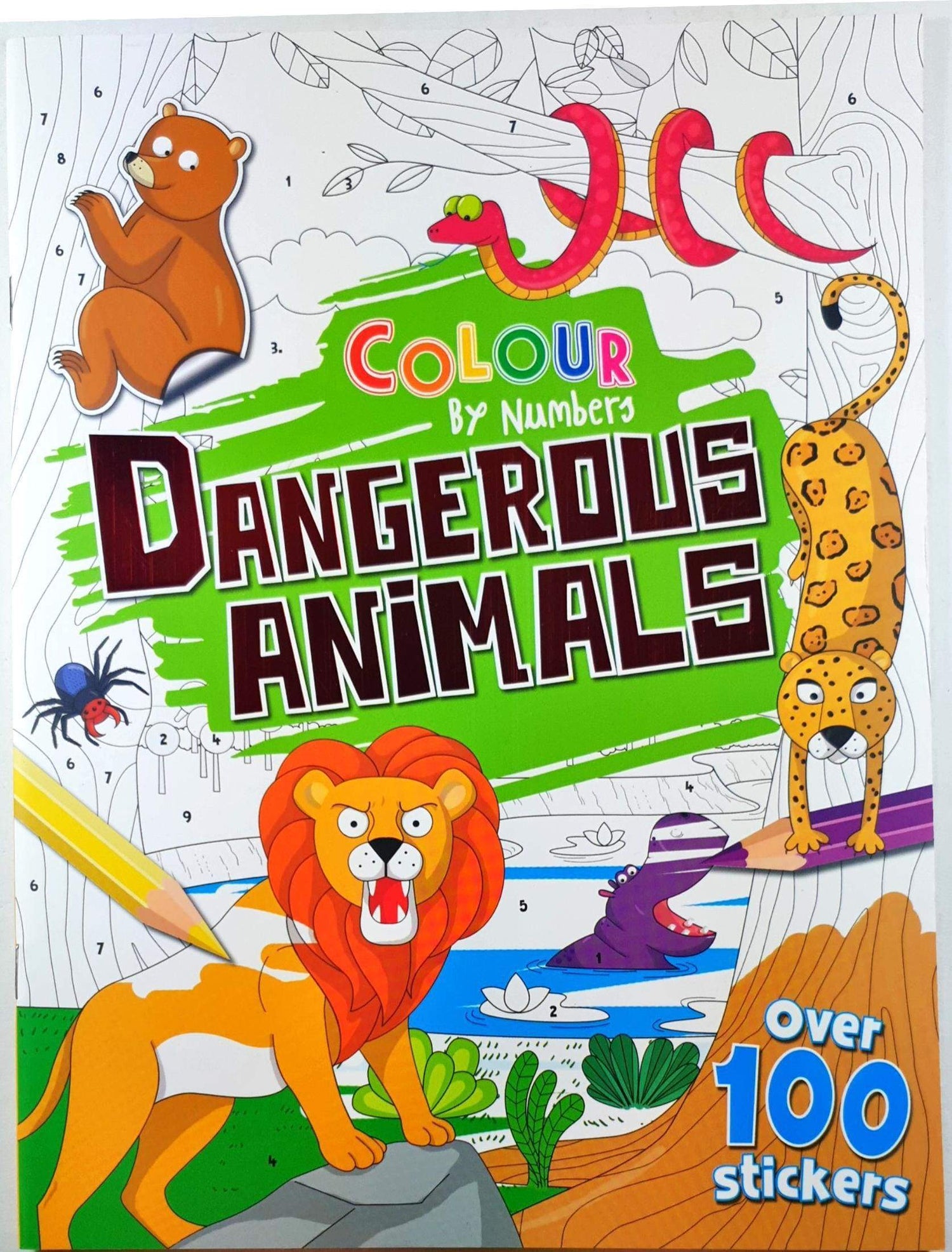 Colour By Number: Dangerous Animals