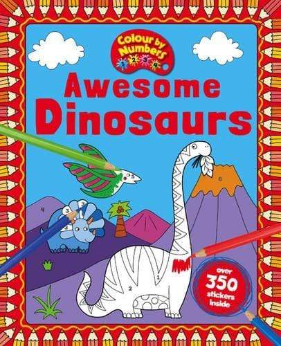 Colour by Numbers 1234: Awesome Dinosaurs