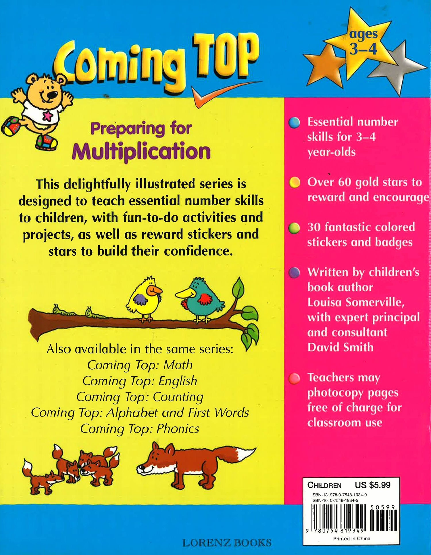 Coming Top: Preparing For Times Tables 3-4