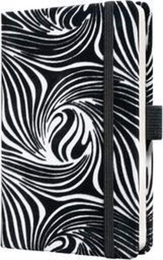 Conceptum Notebook. Small Hb Lined Zebra Pattern