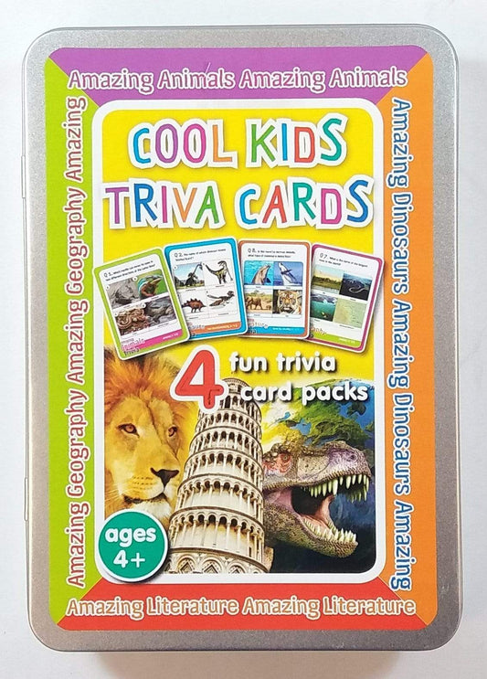 Cool Kids Trivia Cards - 4 Fun Trivia Card Packs