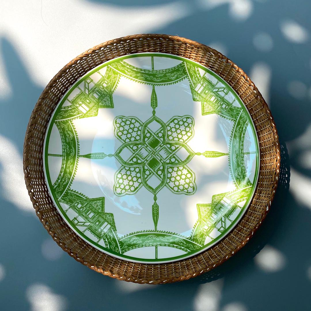 Cult Cowboy 16 Inch Fine Procelain Hari Raya Platter