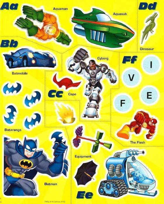 Dc Super Friends: Abc Sticker Book