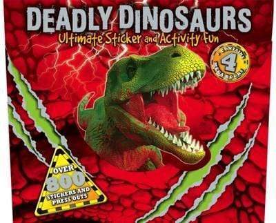 Deadly Dinosaurs Ultimet Sticker And Activity Fun (4 Books)