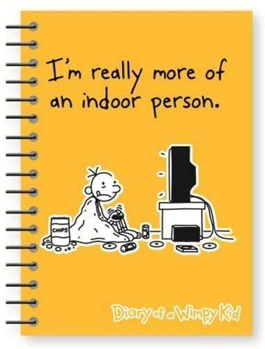 Diary of a Wimpy Kid - A5 Yellow Notebook (HB)