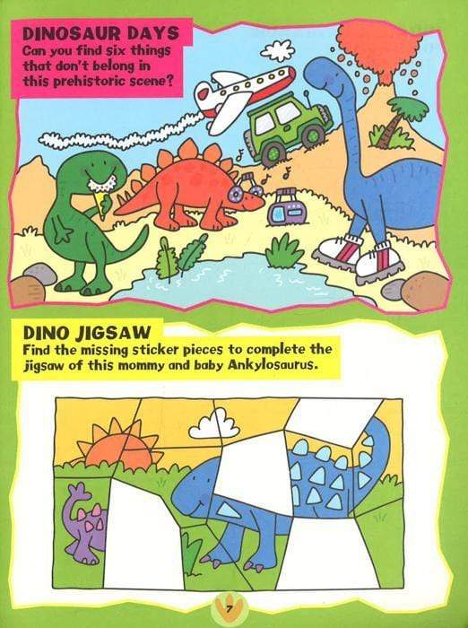 Dinosaurs A Press-Out-And-Create Sticker Activity