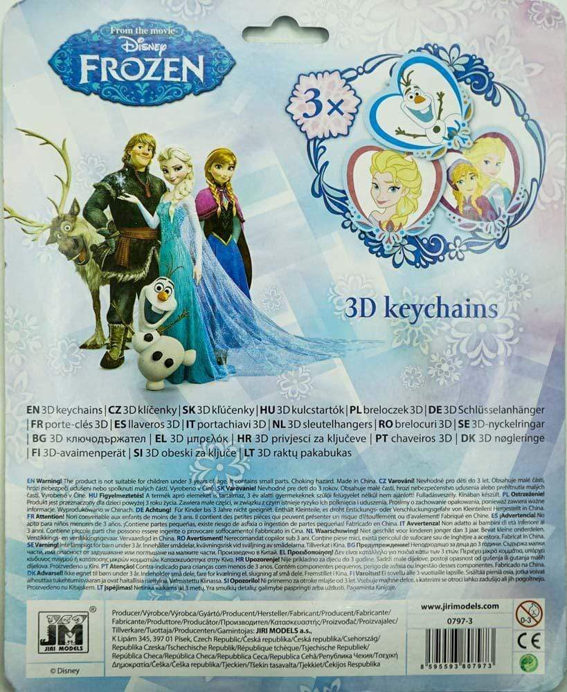 Frozen Key Rings Disney Frozen: 3D Keychains – BookXcess