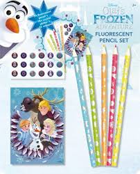 Disney Olaf's Frozen Adventure: Fluorescent Pencil Set