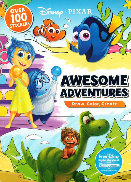 Disney Pixar Awesome Adventures (Draw, Color, Create)